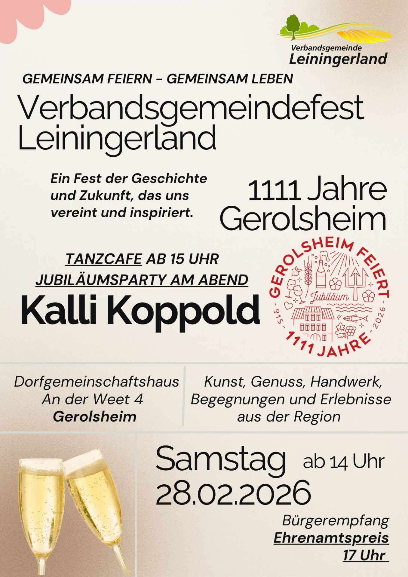 Flyer VG Fest - 1111 Jahre Gerolsheim - 1