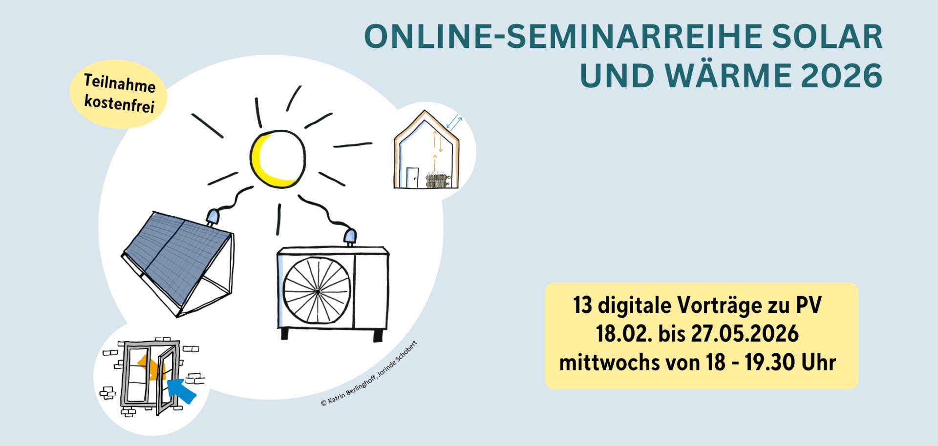 Kostenfreie Online-Seminarreihe Solar und Wärme 2026