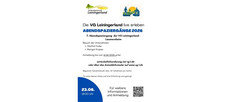 7. Abendspaziergang - Laumersheim 23. Juni 2026 - 1